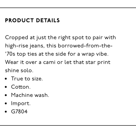 MADEWELL WRAP TOP IN STAR SCATTER - Picture 4 of 7